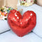 4 Pack Sublimation Blank Pillow Case Covers Heart 18inx14in Reversible Sequin Magic Swipe Pillow Cases Cushion Cover (Red)...