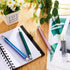 5.6mm metal drawing pencil with 4 2B 4B 6B 8B lead sets professional art sketch mechanical pencil Kawaii stationery can be filled (Blue)...