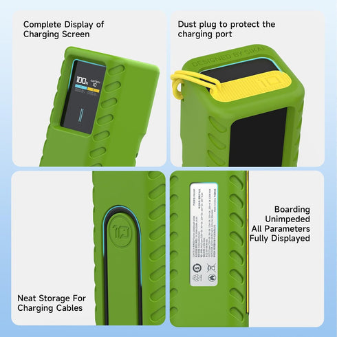 SIKAI CASE Silicone Case for CUKTECH 10 Power Bank Shockproof Protective Cover Only compatible with CUKTECH 10 Power Bank Fits Perfectly Dustproof...