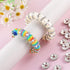 100pcs 12mm Rhinestone Beads for Jewelry Making for Pens Rondelle Spaced Beads Silver White Beadable Pens Beads Rondelle Beads...