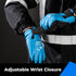 100% Waterproof Gloves for Men and Women, Winter Work Gloves for Cold Weather, Touchsreen, Thermal Insulated Freezer Gloves, With Grip, Blue, Medi...