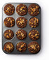 Masterclass Heavy Duty 12 Hole Cupcake Baking Tray Tin Pan with Double Layer Non-Stick Coating | Ideal for Baking Buns, Cupcakes, Yorkshire Puddin...