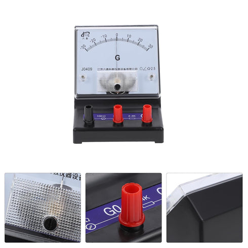 Angoily Ammeter Physics Experiment Apparatus Analog Ampere Tester Hand Tools Analog Galvanometer Manual Volt Meter Current Measuring Indicator Mic...