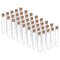 PATIKIL 6ml Plastic Test Tubes with Cork Stoppers, 40Pcs 78x13mm Tubes for Scientific Party Decoration Candy Bead Storage Bath Salt Lab Use, Clear...