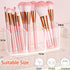Clear Makeup Brush Organizer, Acrylic Cosmetic Brushes Storage with 3 Slots,Perfect Pen Holder for Desk...