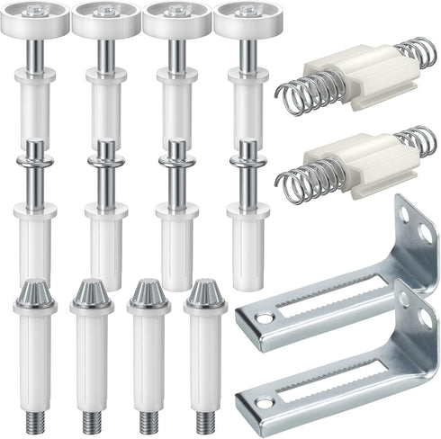 Bifold Door Hardware, 16PCS Mellbree Bi-fold Closet Door Hardware Repair Tool Kit...