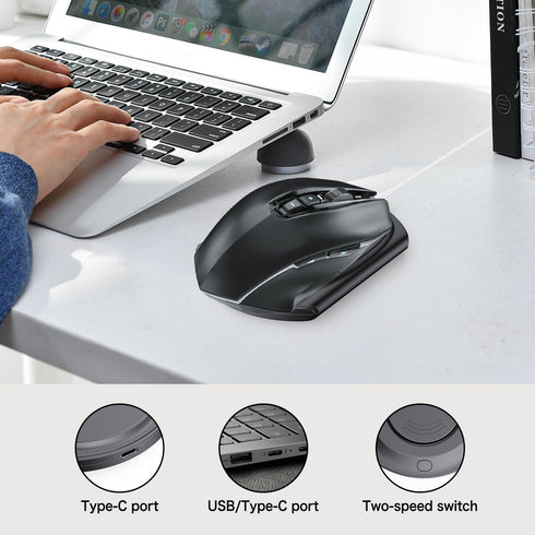 Mouse Jiggler, Ultra Slim, 20dB Quiet & Noiseless, Undetectable Mouse Mover Simulates Realistic Movement, Driver-Free Shaker for Keeping The PC Ac...