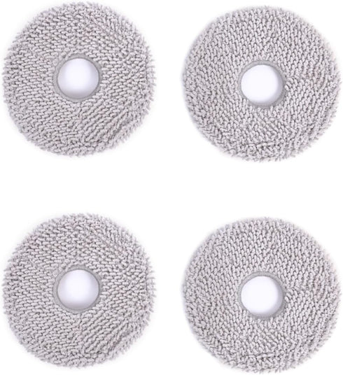 ECOVACS Washable Mopping Pads 4 PCS Per Pack for DEEBOT X2 Omni/ T20 Omni/ T10 Omni/ X1 Omni/ X1 Turbo Series Robot Vacuum and Mop Cleaner, Gray...