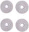 ECOVACS Washable Mopping Pads 4 PCS Per Pack for DEEBOT X2 Omni/ T20 Omni/ T10 Omni/ X1 Omni/ X1 Turbo Series Robot Vacuum and Mop Cleaner, Gray...