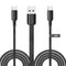 UCEC Dual USB C Cable, 4ft USB A to USB Type C Splitter Charging Cable, 2 in 1 Multi Charging Cable USB C Wire, Braided Nylon USB-C Charger Cable ...