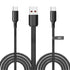 UCEC Dual USB C Cable, 4ft USB A to USB Type C Splitter Charging Cable, 2 in 1 Multi Charging Cable USB C Wire, Braided Nylon USB-C Charger Cable ...