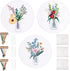 Magibeads 3 Sets Beginner Embroidery Kit Vase Flower Arranging Cross Stitch Patterns Crochet Kit with Embroidery Thread Fabric Instruction Knittin...