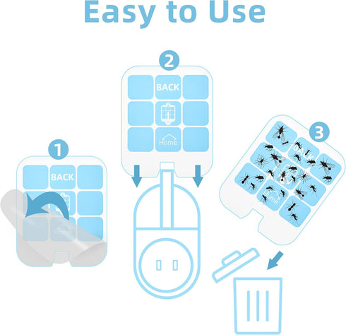20 Pack Compatible with Safer Home Fly Trap Refill,Applicable to SH502?SH503?23005-06 and DT3005W?DT3005W-DS3,Indoor Fly Trap Plug-in Insect Trap ...