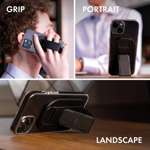 CLCKR Phone Holder & Grip for MagSafe, Adjustable Magnetic Stand & Finger Holder, Designed for iPhone 15, 15 Pro, 15 Pro Max, 15 Plus, iPhone 14, ...