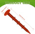 16 Pcs Garden Stakes Survey Markers Low Profile Survey Stakes Plastic Property Line Markers Anchors Spikes 6.3 Inch for Paver Landscape Fabric Law...