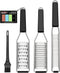 Cambom Lemon Zester Grater Three-piece Suit - Heavy Duty Kitchen Tool for Parmesan Cheese, Ginger, Garlic, Nutmeg, Chocolate, Vegetables?Fruits?St...