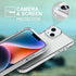 TENOC Phone Case Compatible with iPhone 13 & iPhone 14, Clear Case Non-Yellowing Protective Bumper Hard Back Cover for 6.1 Inch...