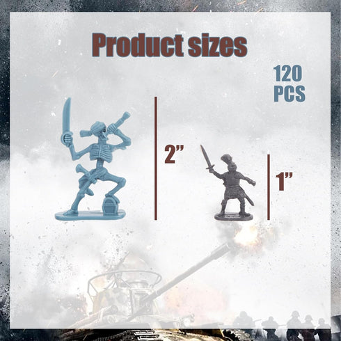 AMOR PRESENT 120PCS Ancient Military Soldier Set, Pirate Toy Figures Medieval Knights Toys for Boys Birthday Party Gift...