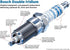 BOSCH 9607 OE Fine Wire Double Iridium Spark Plug - Single...
