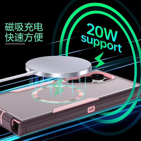 Designed for Samsung Galaxy S22 Ultra Case,Magnetic,Drop Protection Heavy Duty,Double Layer Protection,Compatible with MagSafe,Dustproof,No Yellow...