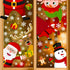 90shine 314PCS Christmas Decorations Window Clings - Xmas Holiday Snowflake Santa Elf Reindeer Gnome Peeking Decals, Winter Wonderland Party Suppl...