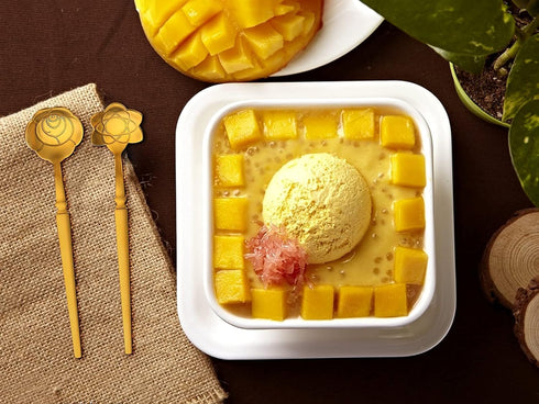 6 Pcs Flower Spoon Coffee Dessert Spoon Set, Stainless Steel Tableware Creative Teaspoon Coffee Spoon Teaspoon Ice-Cream Spoon Mixing Spoon Stir B...