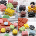Aswewamt 2 Pcs Rectangle Round Waffle Silicone Mold 18-Cavity 20-Cavity Mini Waffle Cookie Chocolate Candy Fondant Baking Mold for Mini Muffin Des...