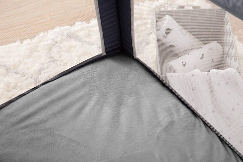 American Baby Company Heavenly Soft Chenille Fitted Pack N Play Playard Sheet 27" x 39", Warm and Cozy Chenille Pack and Play Sheet, Gray, for Boy...