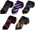 Dan Smith Blue Violet,Black,White,Deep Pink,Glodenrod Men Skinny Ties Multi-Color Skinny Necktie Satin Retro Vine DANF0019 Floral Print...