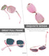 FEISEDY Vintage Square Polarized Sunglasses for Women UV400 Travel Driving Fashion Arcuate Sunglasses B2526...