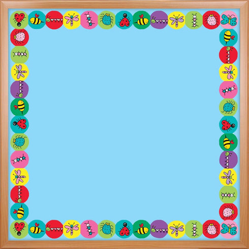 Hygloss Products Love Bugs Die-Cut Bulletin Board Border – Classroom Decoration – 3 x 36 Inch, 12 Pack...
