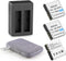 NP-40 Battery Pack, 1500mAh Rechargeable Battery(3-Pack) with USB Dual Charger for Video Camera Camcorders Compatible with Casio NP-40 (Not for Fu...