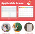 2 Pack Magnetic Dry Erase Board Set for Fridge Wall 16x12 inch, Calendar Whiteboard Customizable Weekly Monthly Planner Daily Notepads, includes 8...