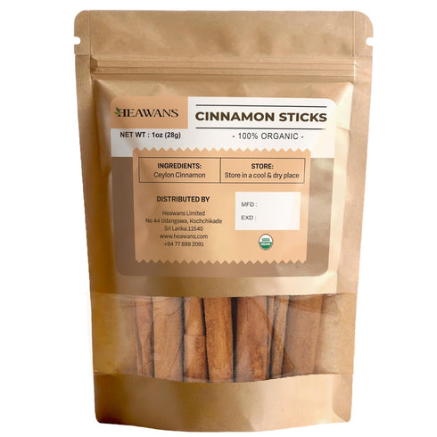 Heawans Organic Ceylon Cinnamon Sticks (1 oz), not cassia cinnamon...