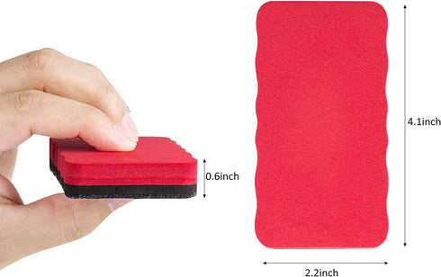 White Board Erasers, Magnetic Dry Erase Erasers, 9 Pack, Assorted, Dry Erase Board Erasers, Magnetic Whiteboard Eraser, Dry Erasers Whiteboard Era...