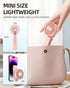 FrSara Mini Handheld Fan Rechargeable, Small Folding Fan Upgraded Wind Power, 3-Speed, 2000mAh Long Battery Life, Power Bank, Quiet, Portable, Sui...