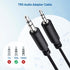 Cable Matters Combo-Pack 2.5mm and 3.5mm Headphone Adapter Kit (2.5mm to 3.5mm Adapter and 3.5mm to 2.5mm Adapter) in Black - 4 Inches......