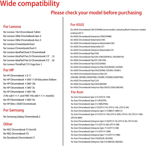 USI Chromebook Pen for Lenovo USI Pen Chromebook Duet 10e with 4096 Levels of Pressure Sensitivity for Lenovo USI Pen,150 Days Battery Life, AAAA ...