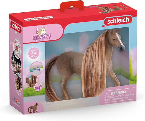 Schleich Horse Club Sofia's Beauties English Thoroughbred Mare Playset - Realistic Toy Figure with Brushable Hair and Accessories, Fun and Imagina...
