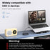 MOSWAG USB to 3.5mm TRS Audio Jack Adapter, USB Male to 3.5mm AUX Stereo Audio Cable, Nylon Braided USB to AUX Converter for PC, Laptop, Windows, ...