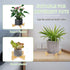 Short Bamboo Plant Stand, Single Floor Flower Planter Stand, Outdoor Clearance Plant Holders Indoor Stand, Mid Century Modern Plant Stand Riser Sh...