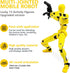 3PCS Titan 13 Action Figure, Titan 13 Action Figure, 3D Printed Multi-Jointed Movable Action Figure Lucky Action Figures for Game Lovers (Red yell...