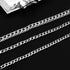 yfstyle 3PCS Silver Anklet for Women 14K Cuban Anklet Silver Ankle Bracelets for Women Stainless Steel Waterproof Cuban Link Anklets Set Layered A...