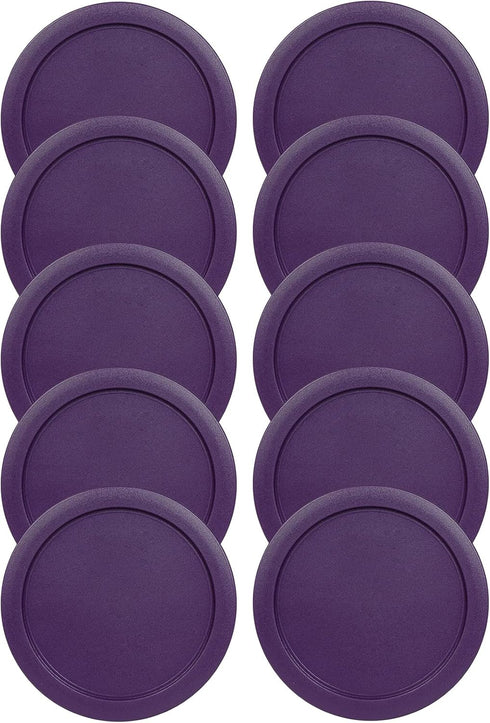 Replacement Lid for Pyrex 5" Storage Plastic Cover 2 Cup Bowl 7200-PC Purple (10-Pack)...