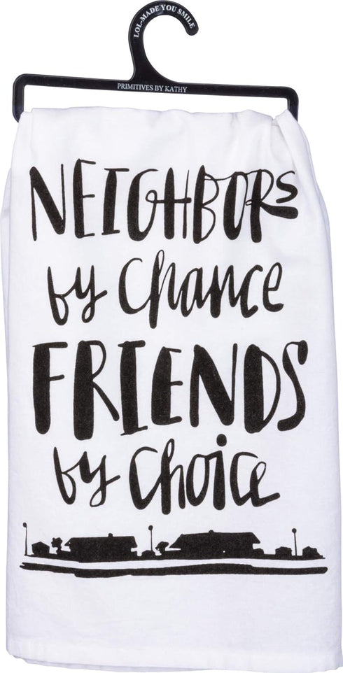 Primitives by Kathy LOL Made You Smile Dish Towel, 28" x 28", Cotton,White, Black...