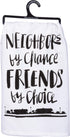 Primitives by Kathy LOL Made You Smile Dish Towel, 28" x 28", Cotton,White, Black...