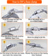 DIY Hose Clamps 12FT 304 Stainless Steel Metal Strap + 8PCS Stronger Fasteners Assortment Kit Large Adjustable Pipe Clamps Band Clamp for Pipe Aut...
