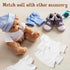 6 Pcs Sublimation Stuffed Bear Shirt Clothes Fit 8-12 Inch Stuffed Animal Blank Plush Bear Tshirts Tee Shirt for DIY Make Unique Stuffed Doll Outf...