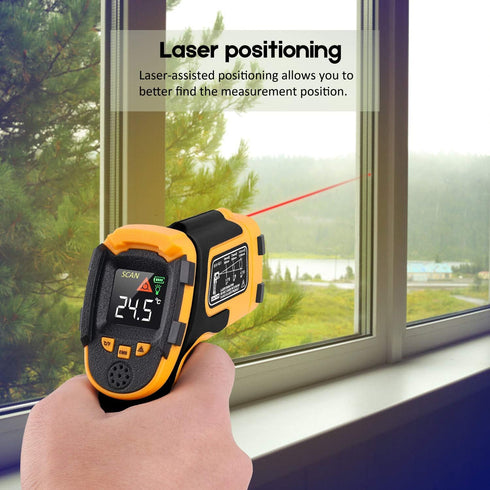 Infrared Thermometer Non-Contact Digital Laser Temperature Gun -58??1112?(-50??600?) Adjustable Emissivity IR Temp Gun - for Cooking, BBQ, Food, F...