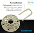 Upgraded Washing Machine Hub Kit W10528947 by PartsProer, Replaces Kenmore Crosley Whirlpool Washing Machine Parts W10396887, PS6012095, EAP6012095